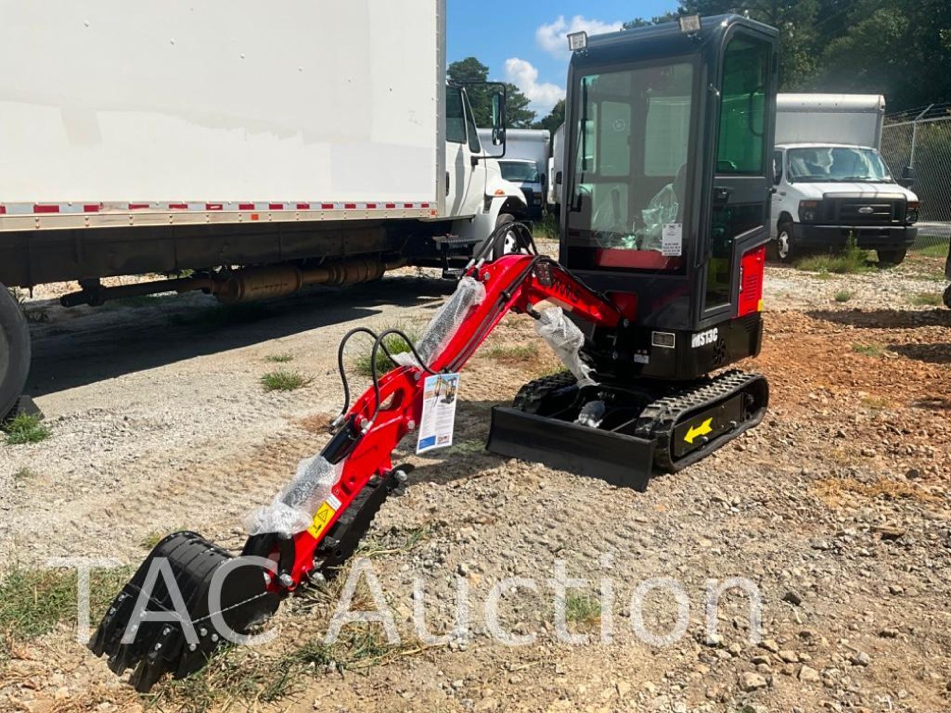 New 2023 MMS (MS13C) Enclosed Cab Mini Excavator