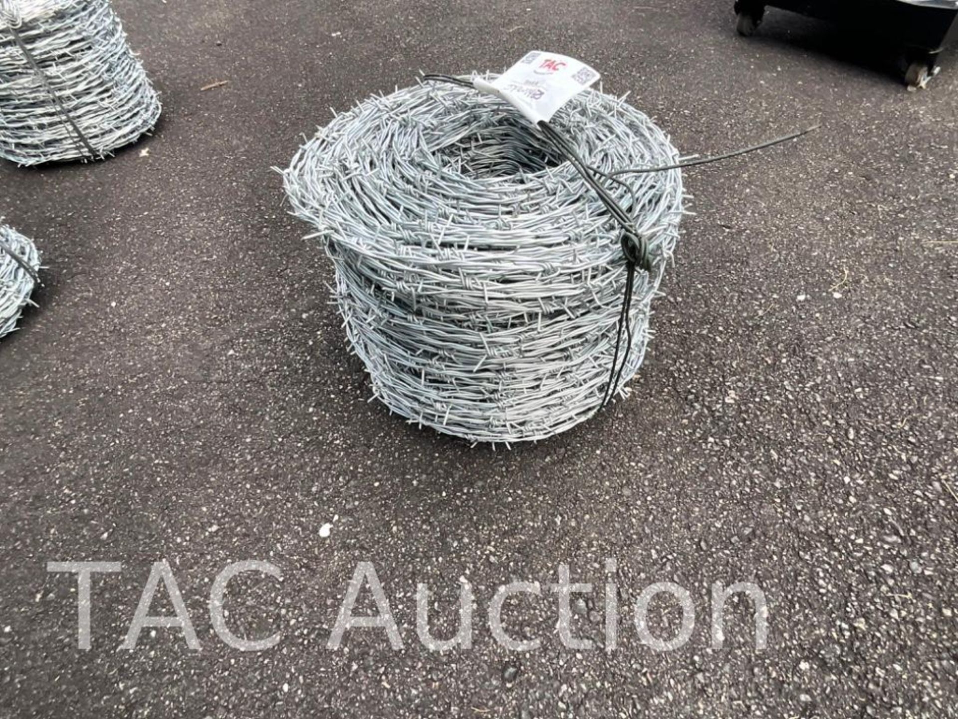 New Unused Roll Of Barbed Wire
