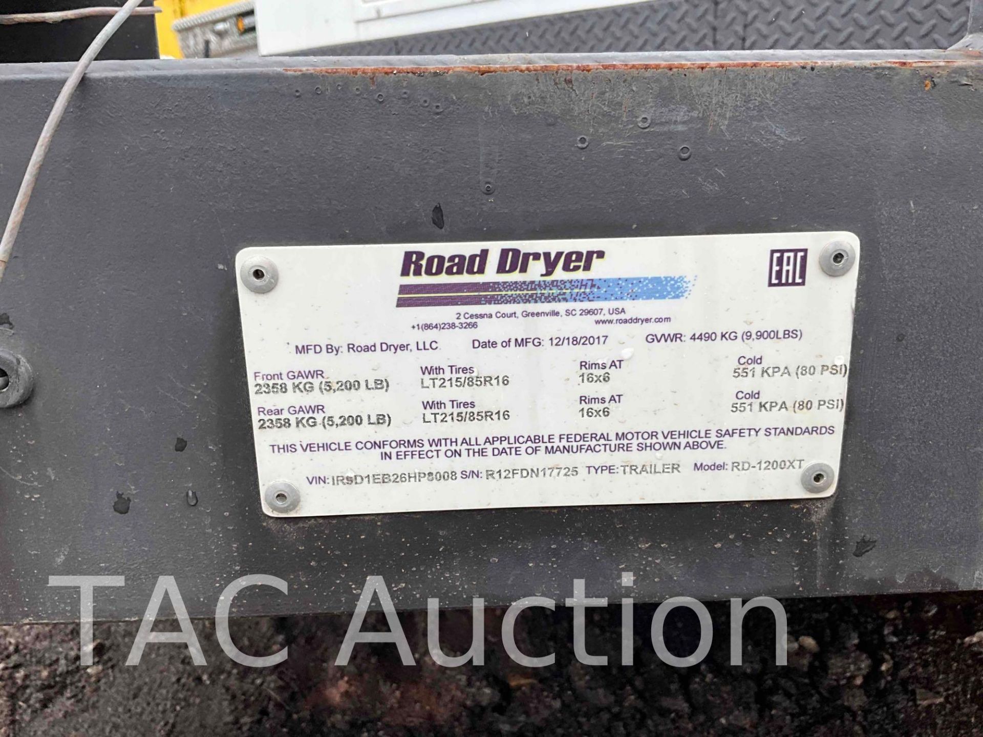 2018 RD-1200XT Trailer Mounted Road Dryer - Image 31 of 31