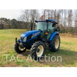 2021 New Holland Workmaster 120 4X4 Farm Tractor W/ Front End Loader