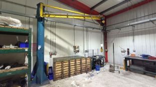 Unnamed floor standing swivel jib crane (Test Shop)