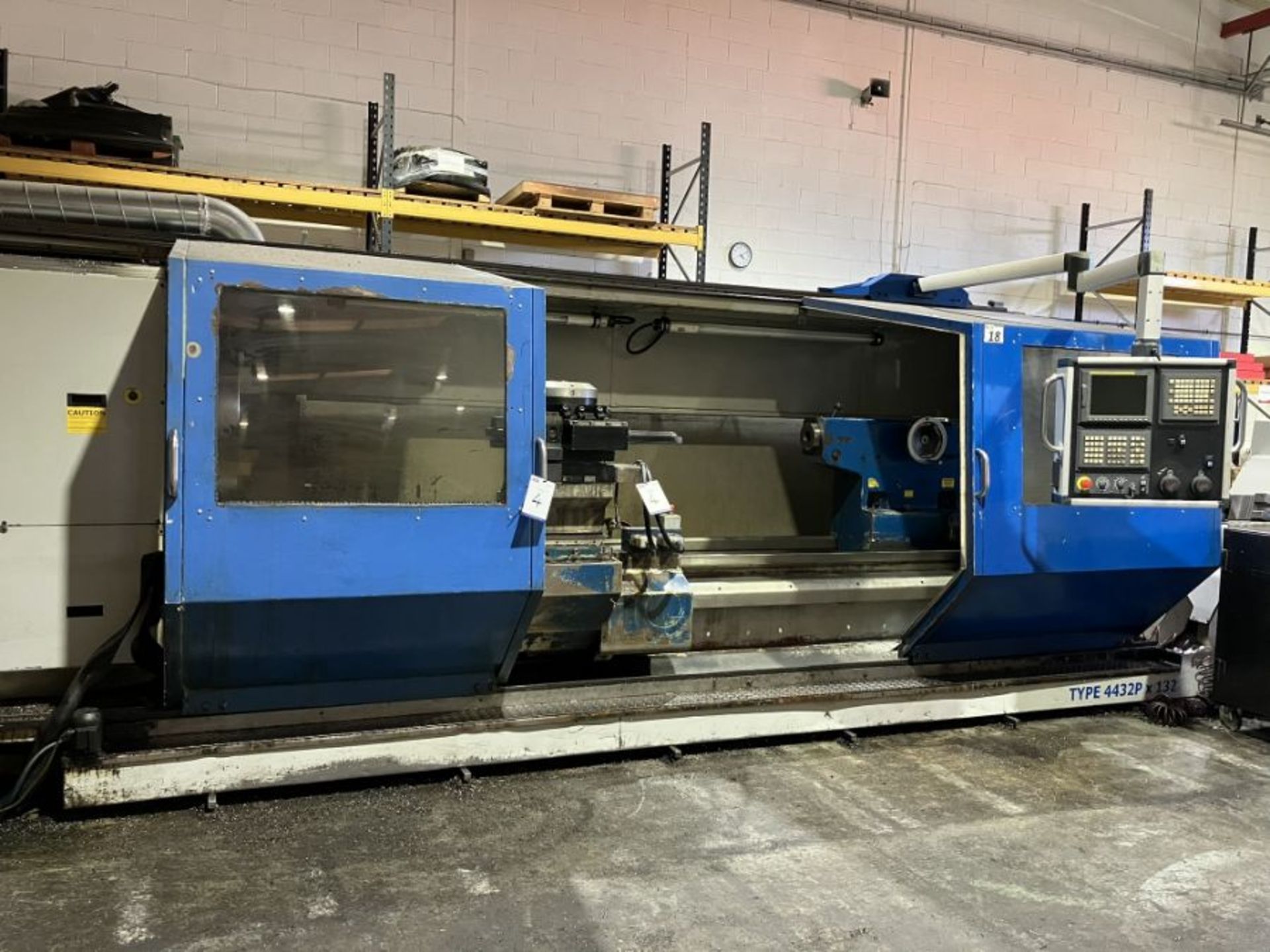 DSG type 4432PX132 heavy duty CNC flat bed lathe (2008) - Image 3 of 12