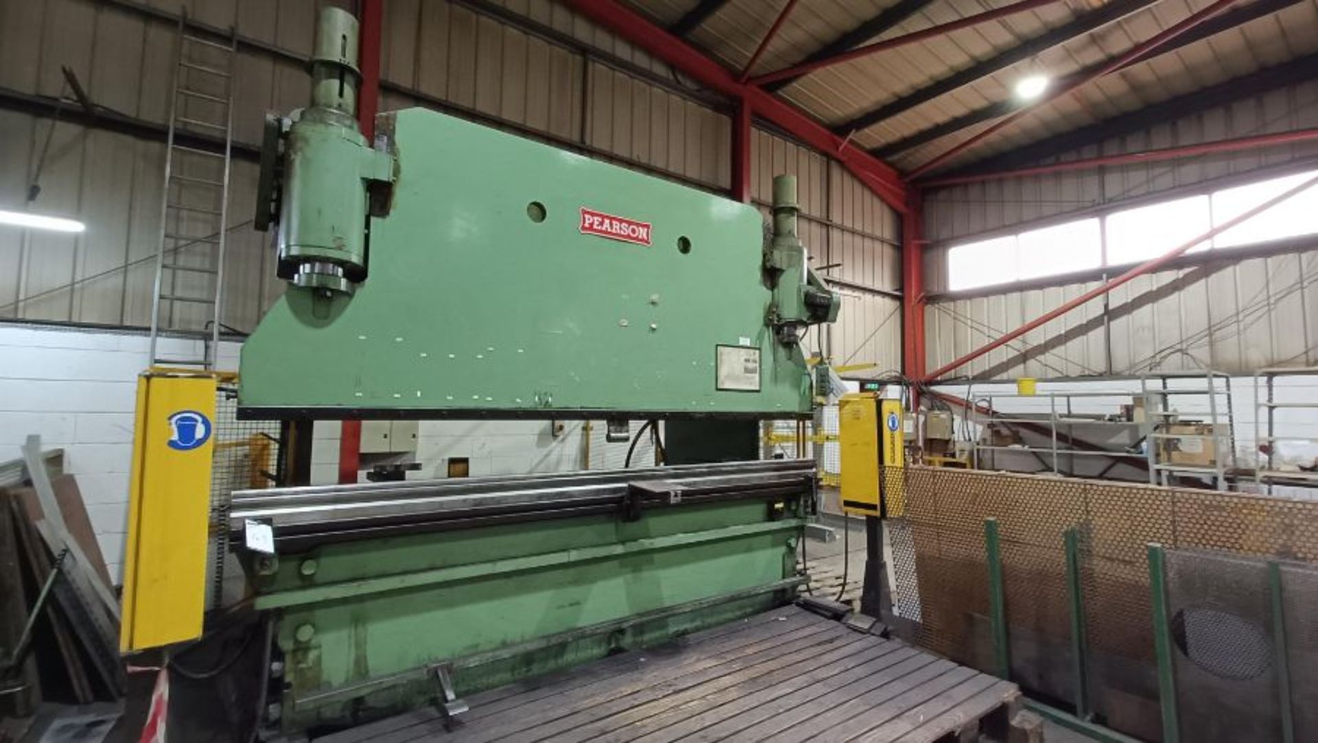 Pearson 200 ton x 12'3" capacity hydraulic downstroking press brake - Image 2 of 5