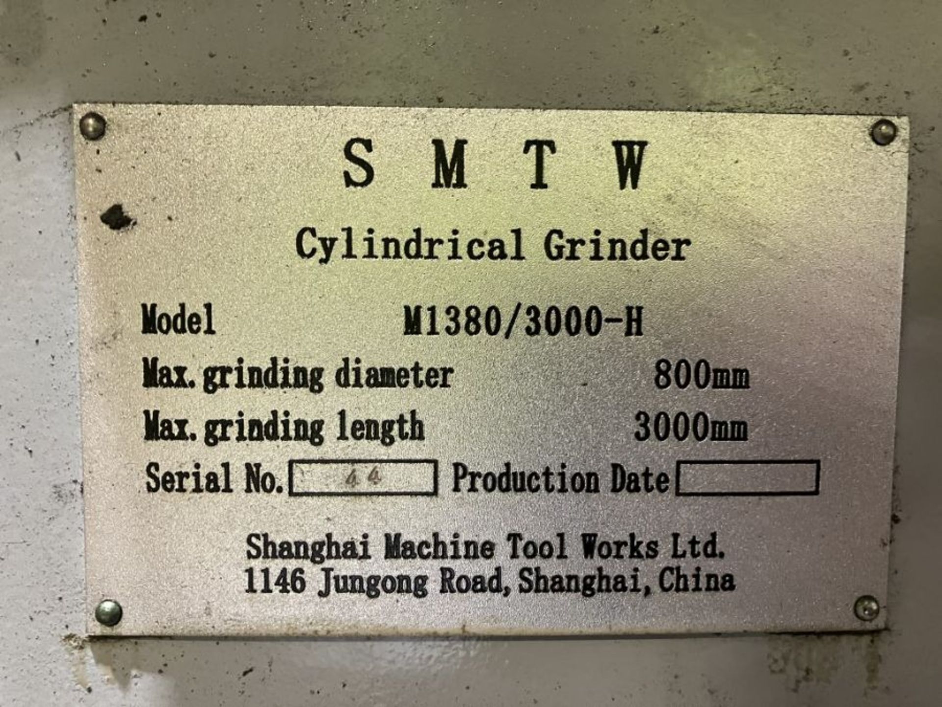 SMTW M1380/3000 H cylindrical grinder - Image 12 of 12