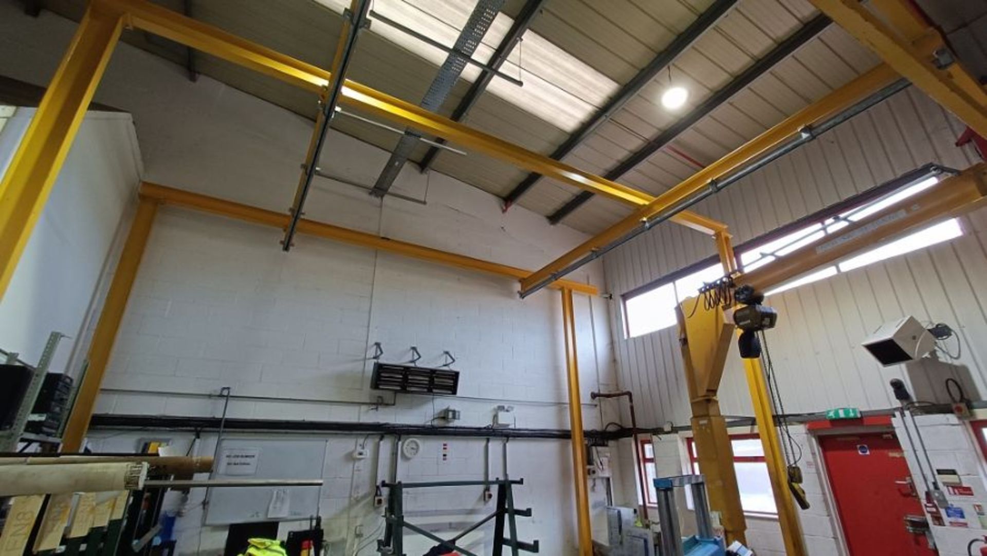 Chester Crane floor standing gantry frame, approx. 7m long x 7m wide, SWL 500kg, Note: gantry frame - Image 2 of 3