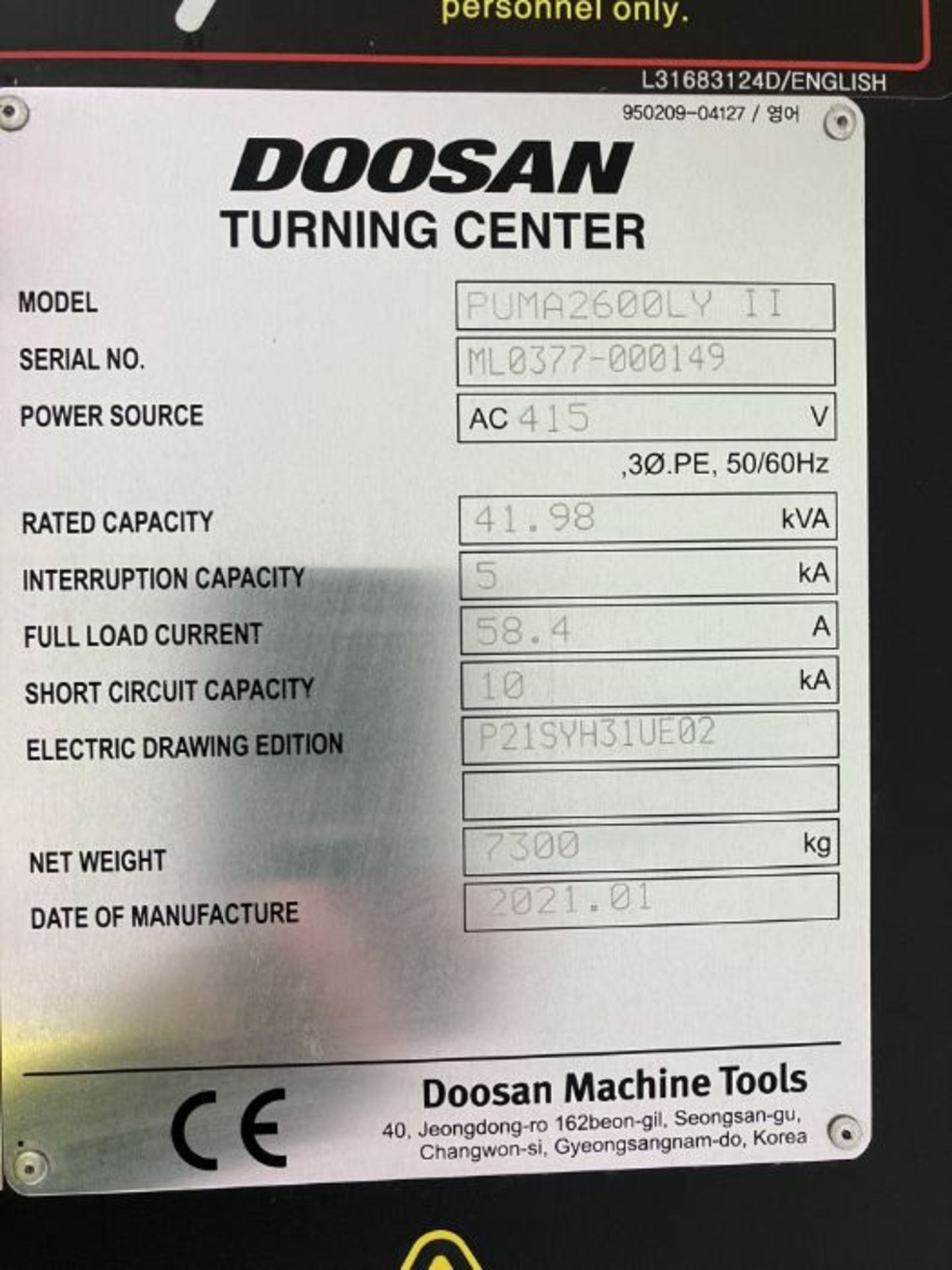 Doosan Puma 2600LY II (2021) - Image 6 of 13