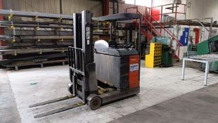 Lansing R14 electric reach truck (1994) with charger