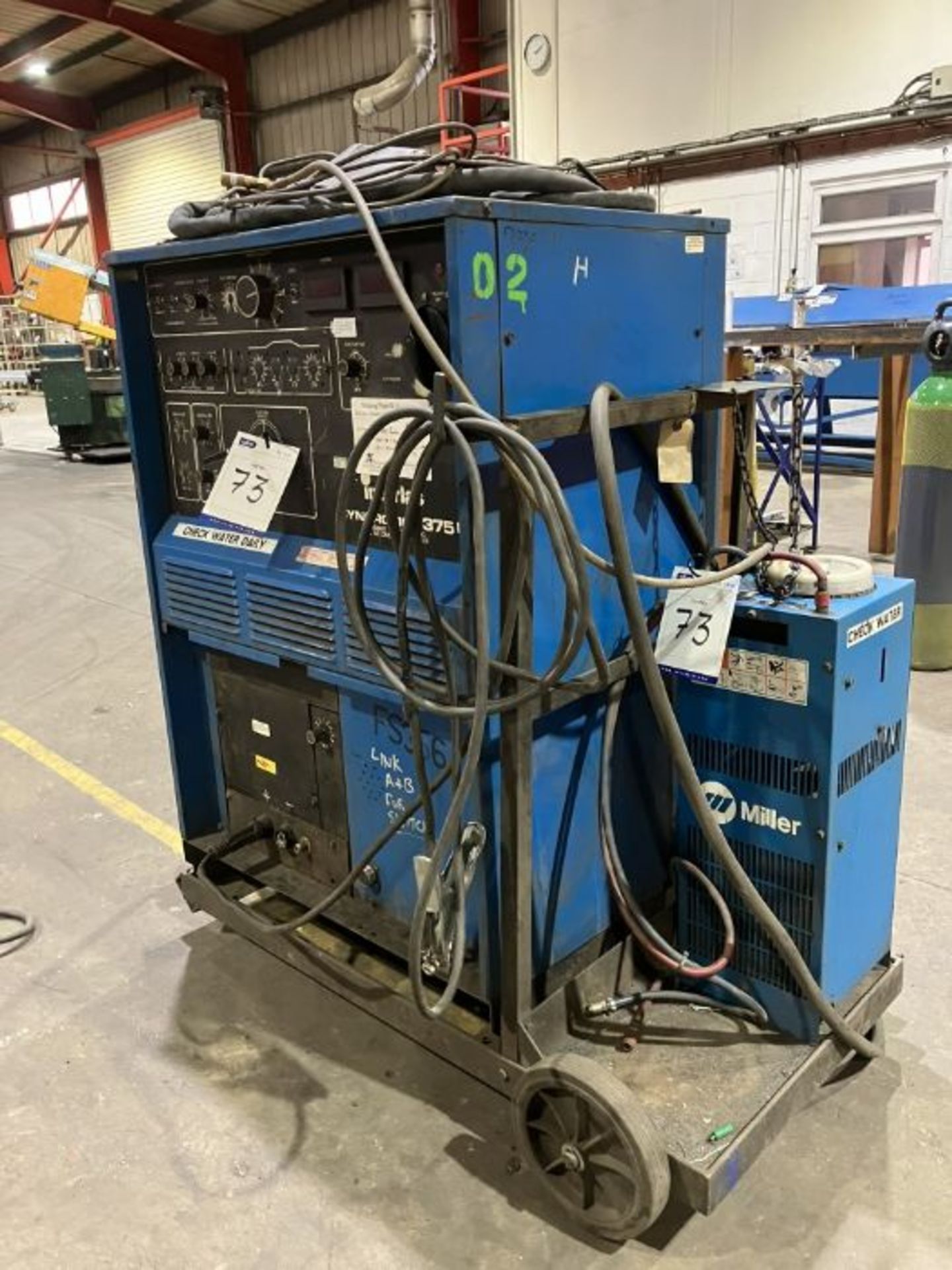 Miller Interlas Syncrotig 375P constant current AC/DC arc welding rectifier - Image 2 of 3