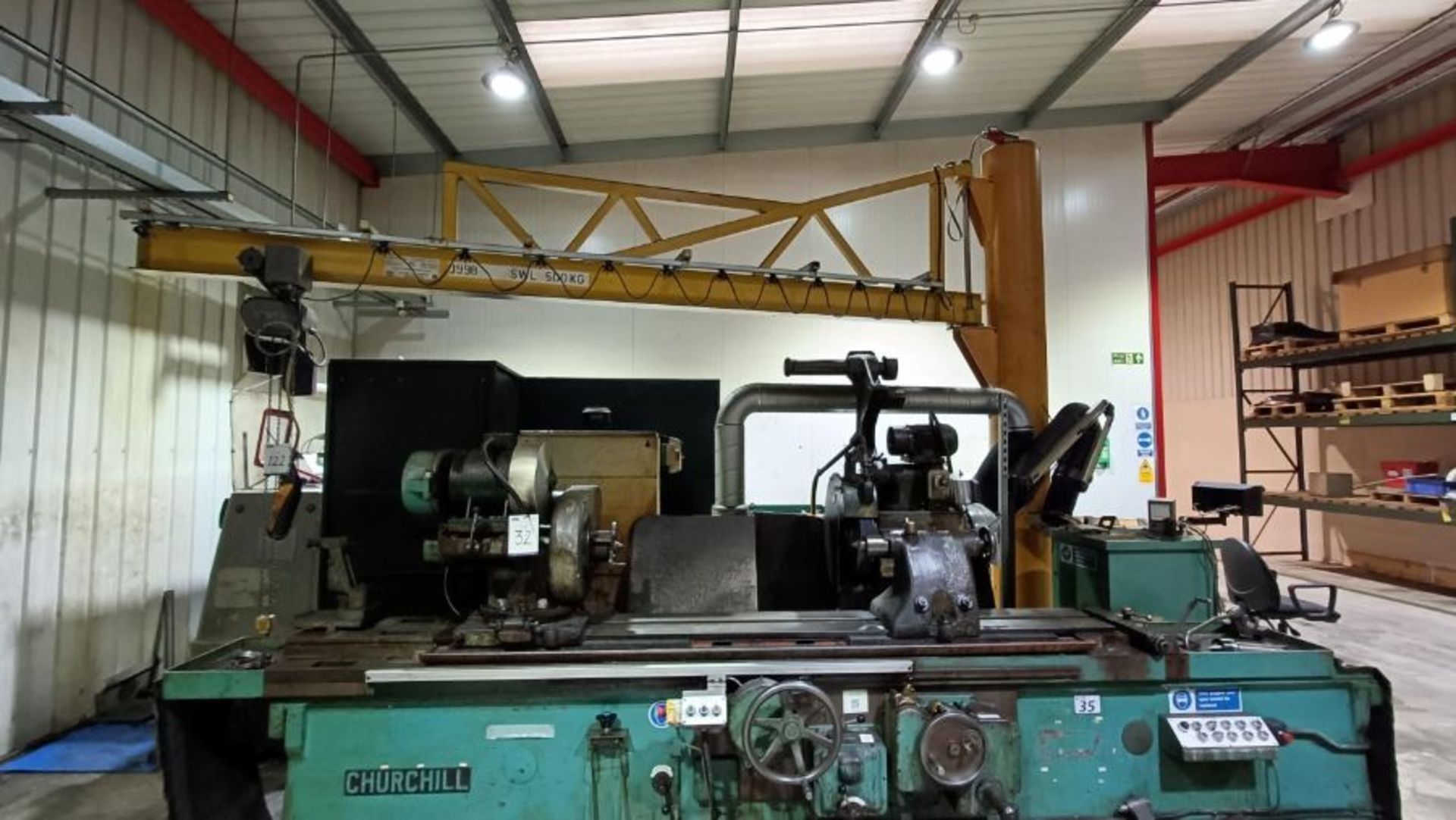 Chester Chain floor standing swivel jib crane (Grinding Shop) - Image 4 of 4