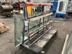 Steel A Frame Glass Trolley (1800 x 900 x 1500mm approx)
