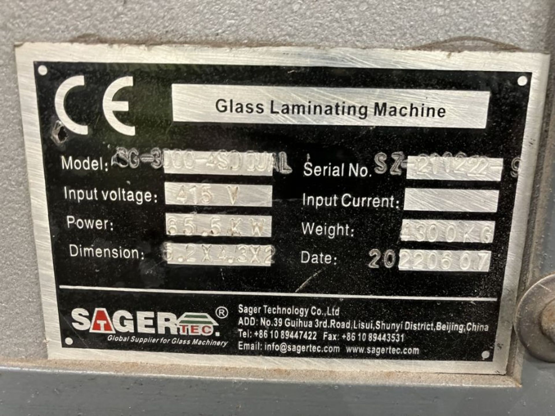 SagerTec SG-3000-4SD DUAL Glass Laminating Oven (2022) - Image 2 of 19
