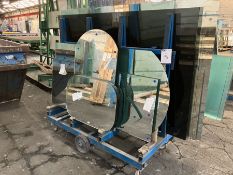 Steel A Frame Glass Trolley (1800 x 800 x 1700mm approx)