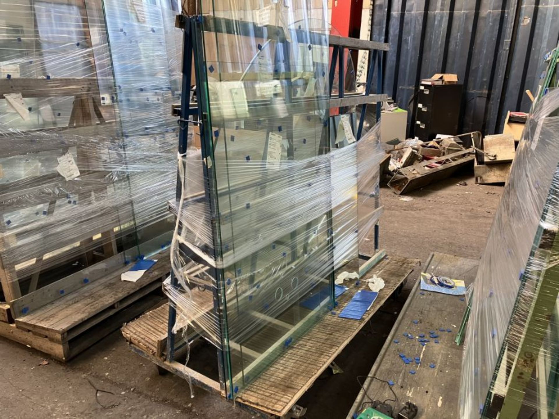 Steel A Frame Glass Trolley (1900 x 1050 x 1750mm approx)