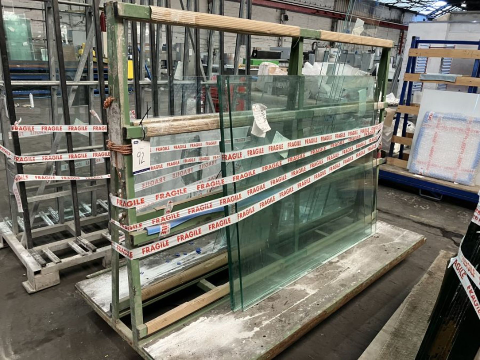 Steel A Frame Glass Trolley (2400 x 1200 x 1700mm approx)