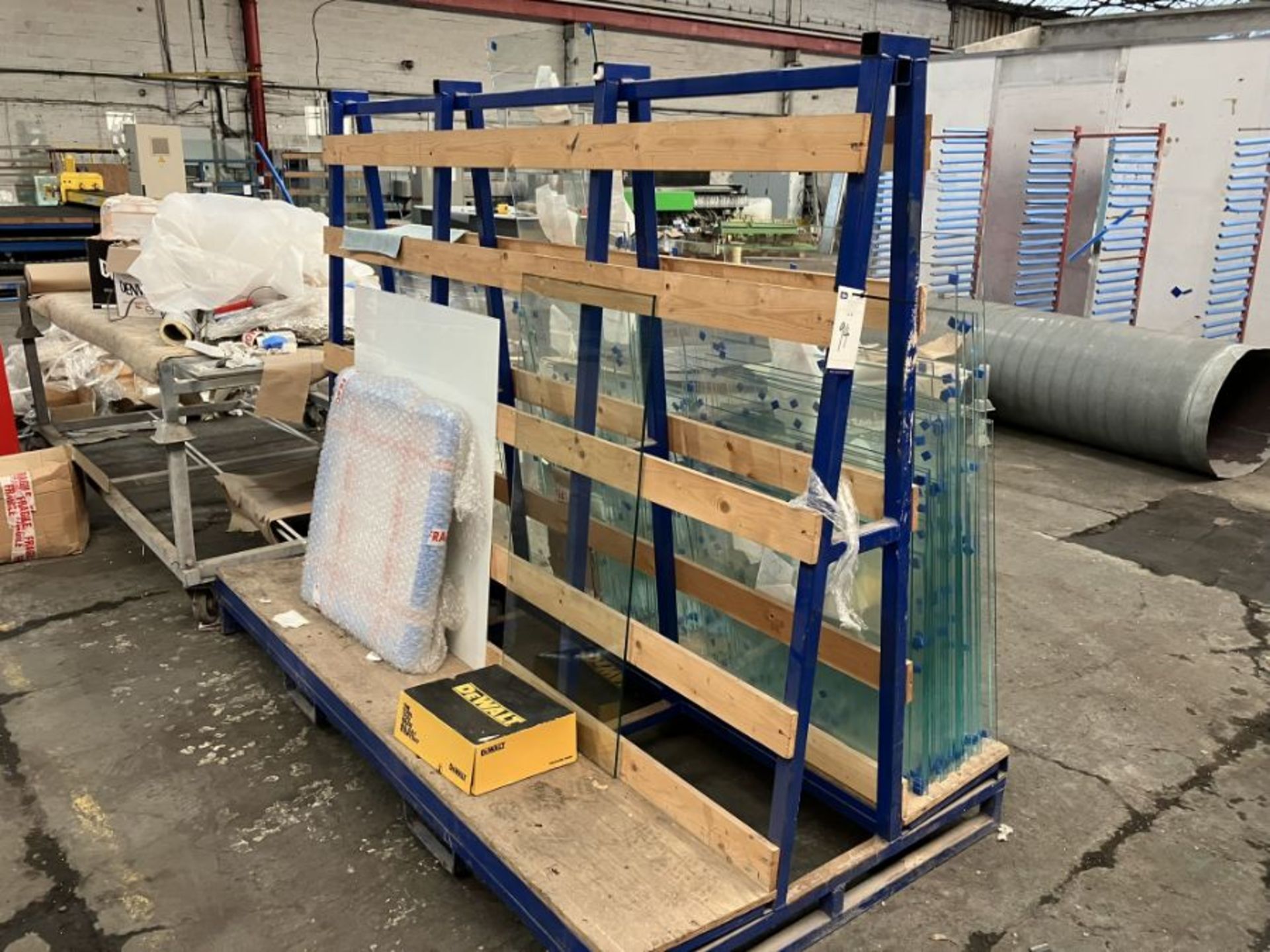 Steel A Frame Glass Stillage (2300 x 1250 x 1800mm approx)