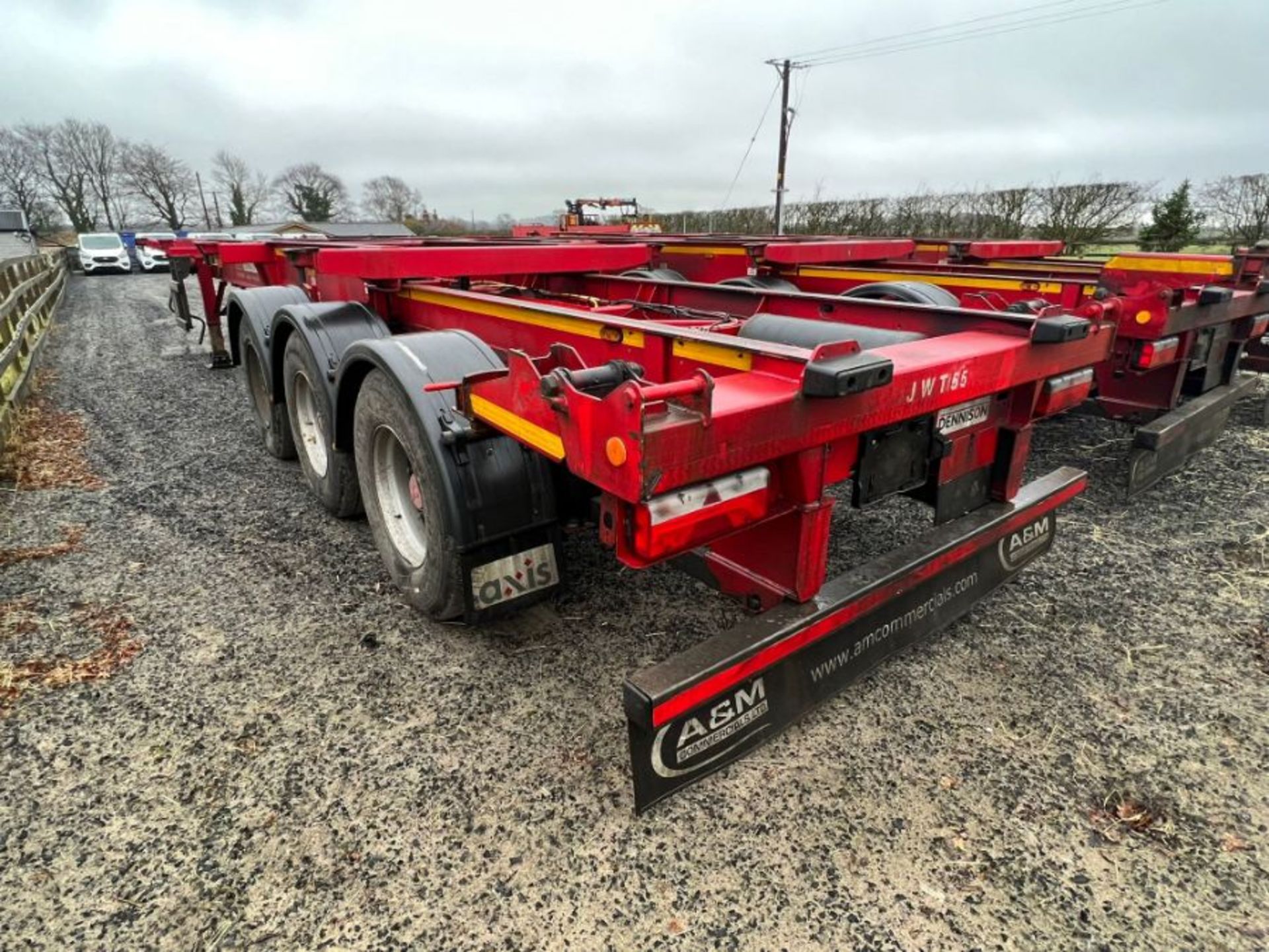 Dennison Tri-Axle Sliding Skeletal Trailer (2017) (C465175) - Image 7 of 8