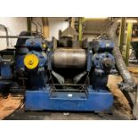 Robinson 36" twin roll cracker mill (advised circa 1960) (NOTE - not operational) with G.E.C 200HP m