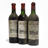 3 bottles 1961 Ch Cos d'Estournel