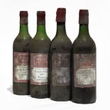 4 bottles Mixed 1966 Bordeaux