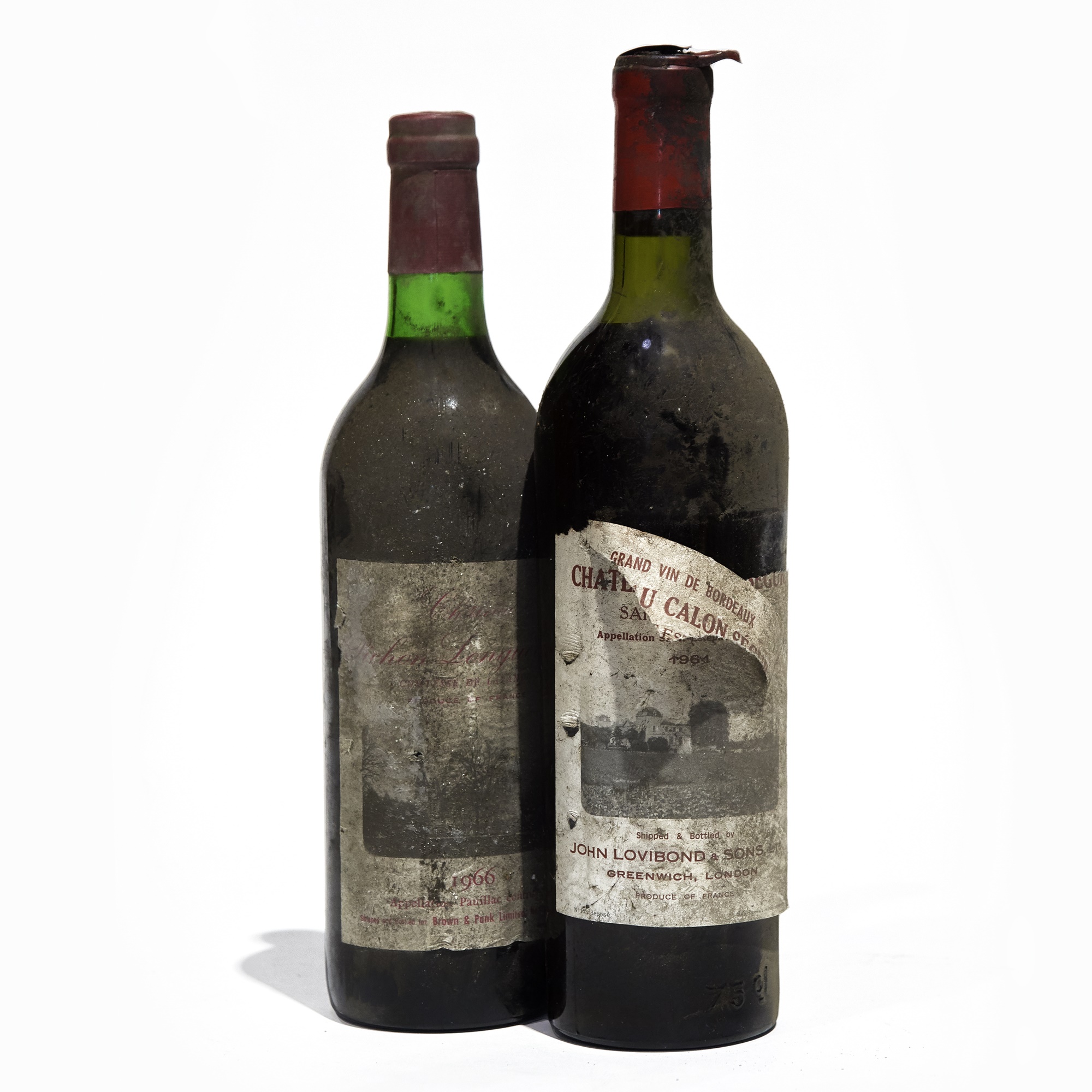 2 bottles Mixed 1960s Claret