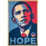 Shepard Fairey (American 1970-), 'Hope (Transparency)', 2008