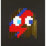 Invader (French 1969-), 'Aladdin Sane (Gold)', 2014