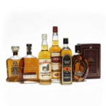 6 bottles Mixed Whiskies