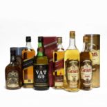 6 bottles Mixed Blended Scotch Whisky Believed 1990s/2000s