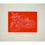 Ai Weiwei (Chinese 1957-), 'Cats (Red)', 2022