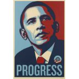 Shepard Fairey (American 1970-), 'Progress', 2008