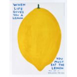 David Shrigley (British 1968-), 'When Life Gives You A Lemon', 2021