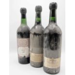 3 bottles 1966 Warre