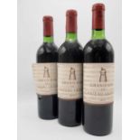 3 bottles 1970 Ch Latour