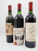 6 bottles Mixed Right Bank Bordeaux