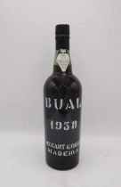 1 bottle 1958 Cossart Gordon Bual
