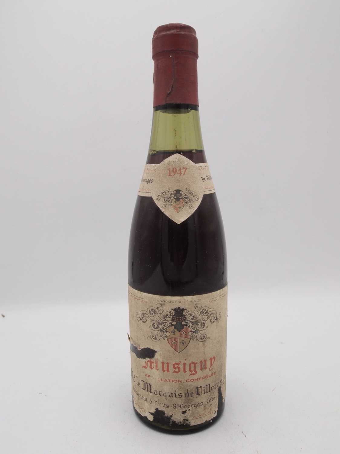 1 half-bottle 1947 Musigny Marquis de Villeranges