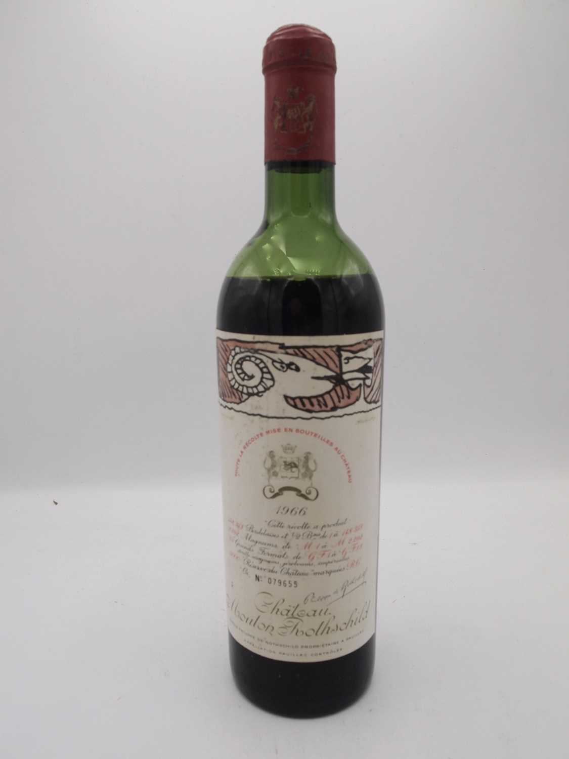 1 bottle 1966 Ch Mouton-Rothschild