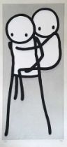 Stik (British 1979-), 'Onbu (Piggyback)(Grey)', 2013