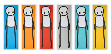 Stik (British 1979-) ‘Standing Figure (Book) (Blue, Orange, Red, Grey, Teal, Yellow)’, 2015