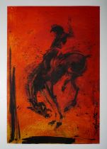 Richard Hambleton (Canadian 1952-2017), 'Horse & Rider - Red', 2018