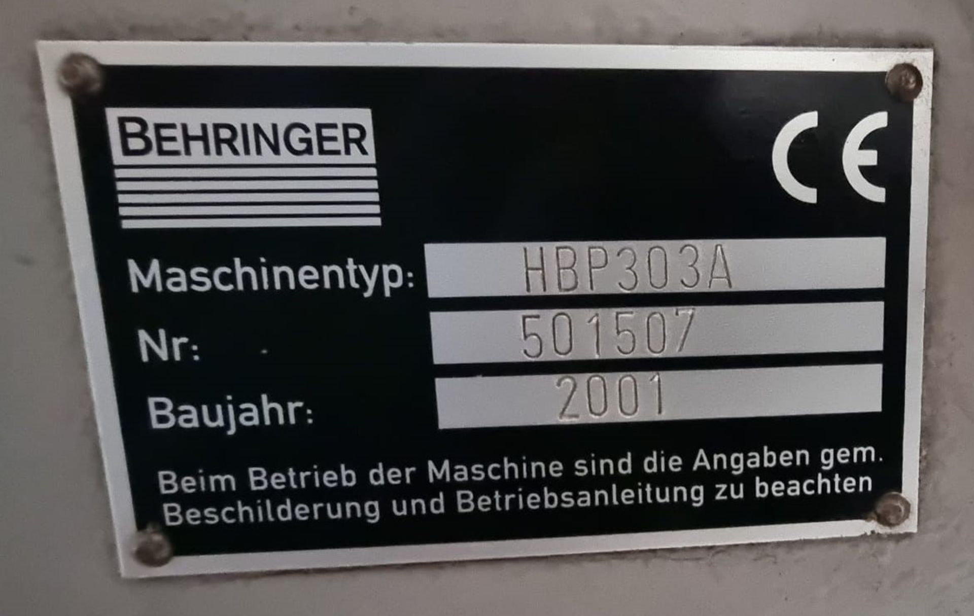 Behringer HBP 303A Twin Pillar Automatic Bandsaw - Image 10 of 10