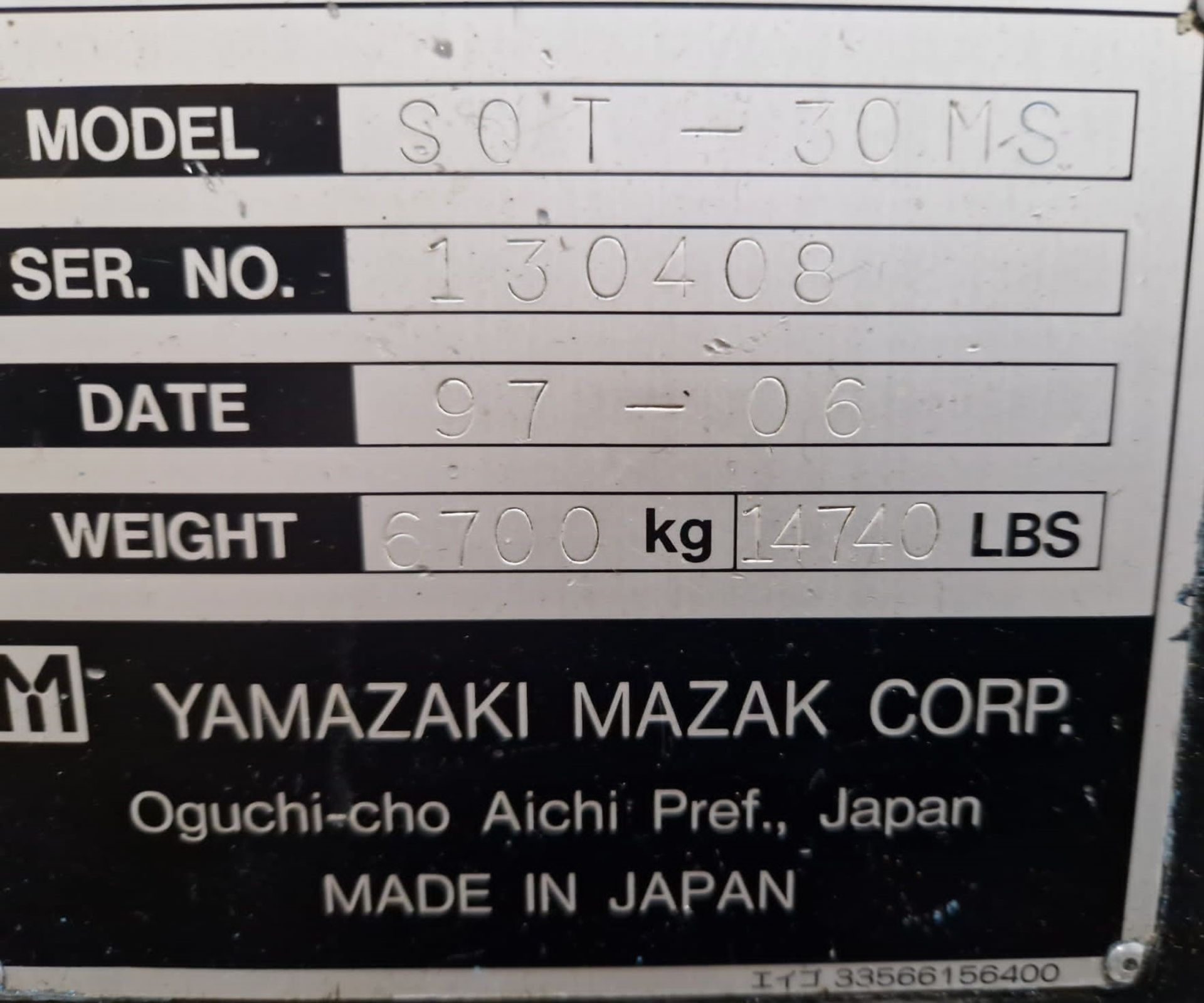 Mazak SQT-30 MS CNC Lathe - Image 9 of 9