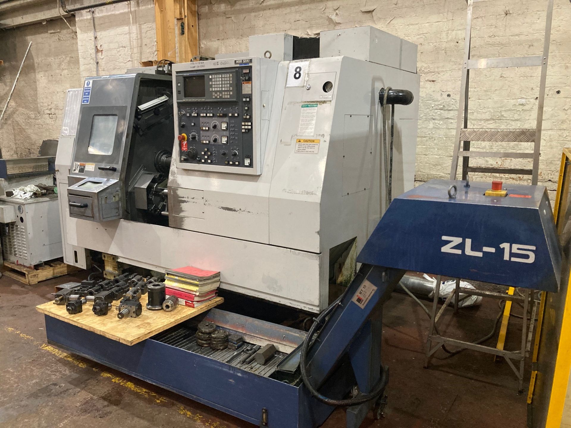 Mori Seiki ZL-15 SMC Twin Spindle CNC Lathe - Image 3 of 13