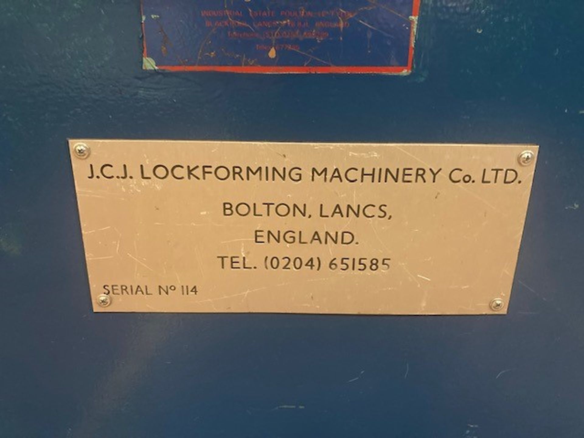 Haig 7 Roll Lockforming Machine - Image 5 of 6