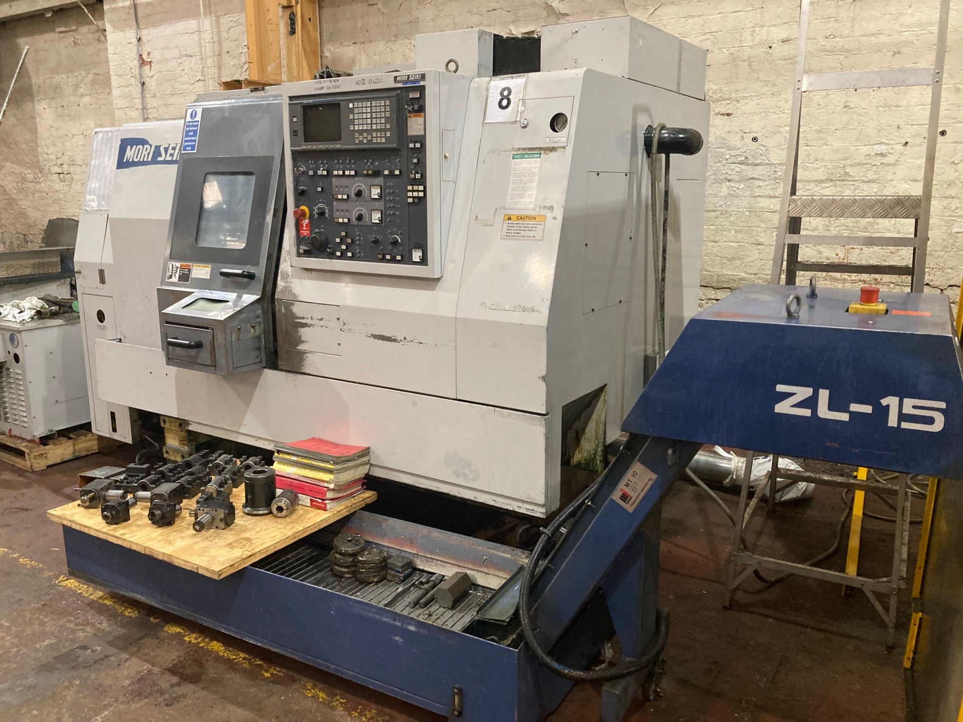 Mori Seiki ZL-15 SMC Twin Spindle CNC Lathe - Image 4 of 13