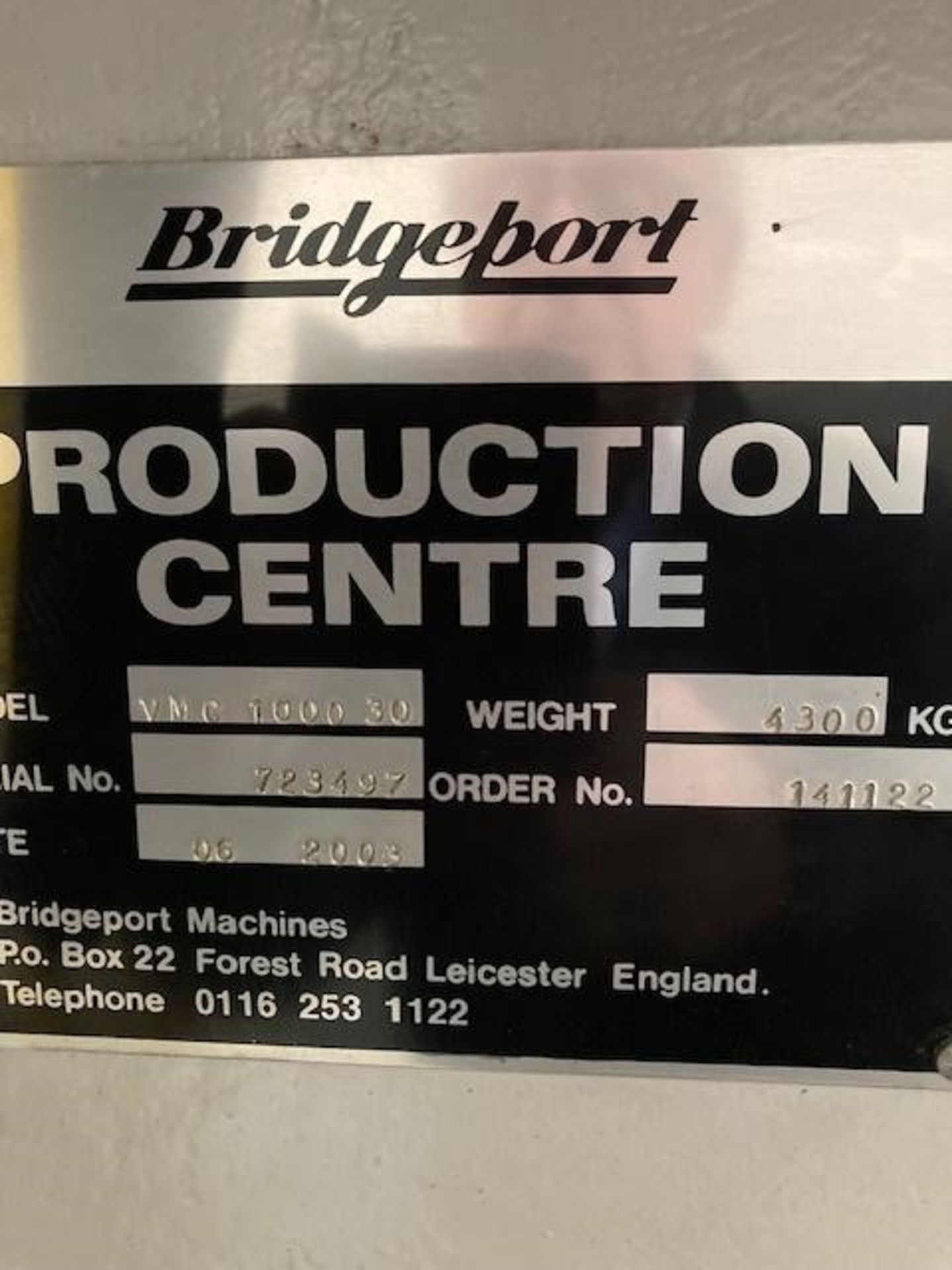 Bridgeport VMC 1000 / 30 Vertical Machining Centre - Image 10 of 10