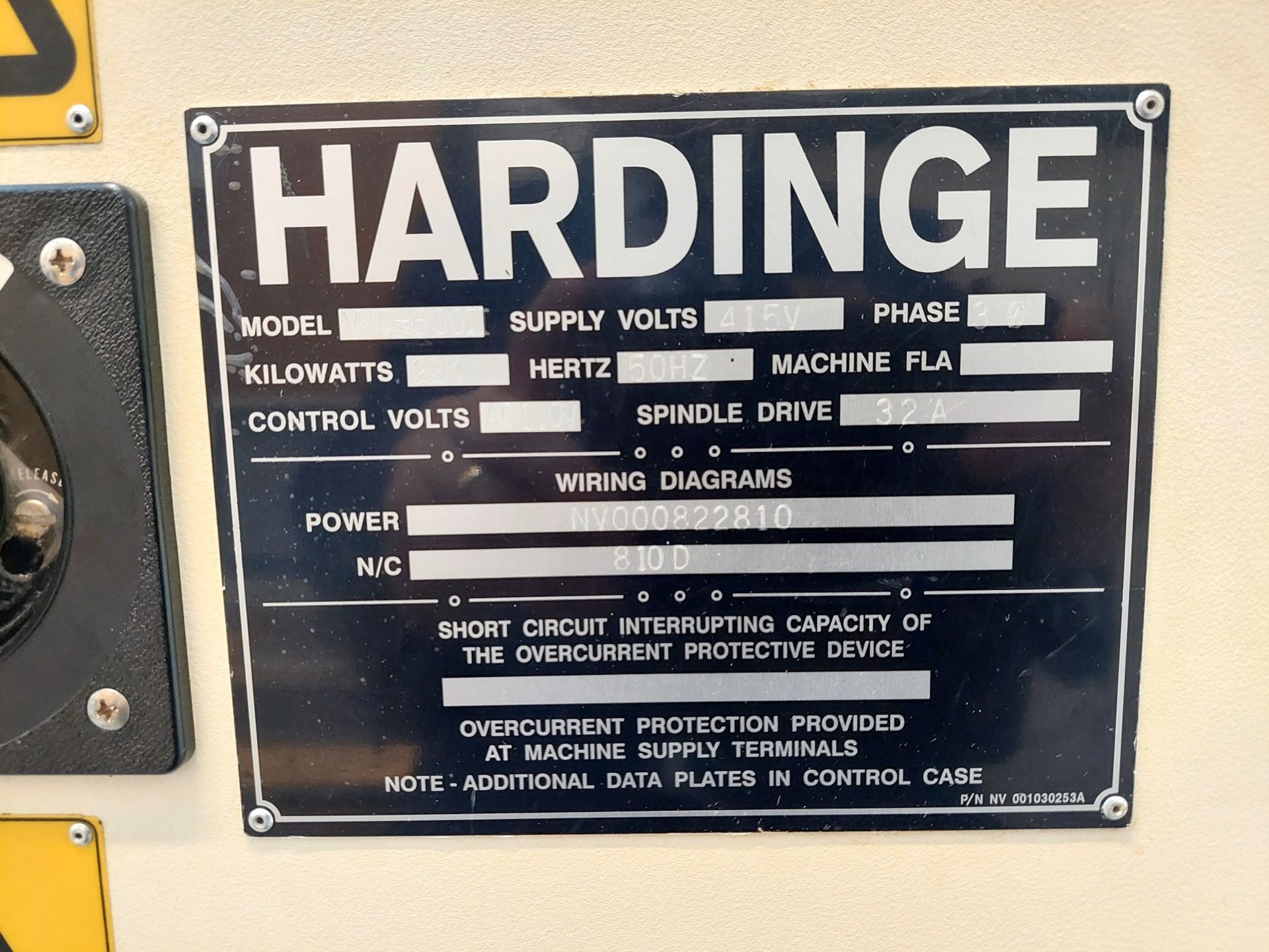 Hardinge VMC 600 II Vertical Machining Centre - Image 5 of 6