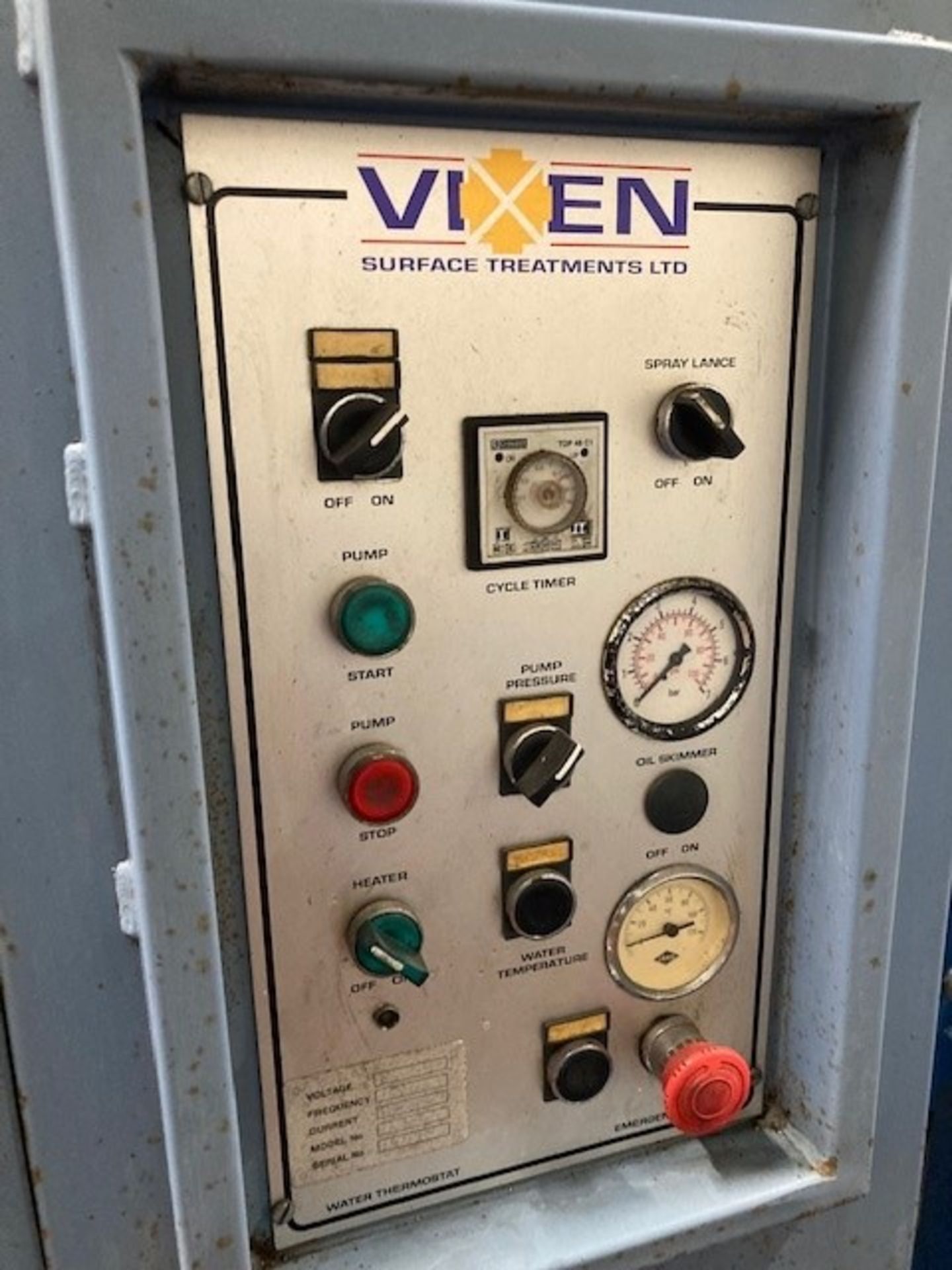 Vixen CL-1500 Large Component washing and degreasing Jetwash Carousel - Image 9 of 10