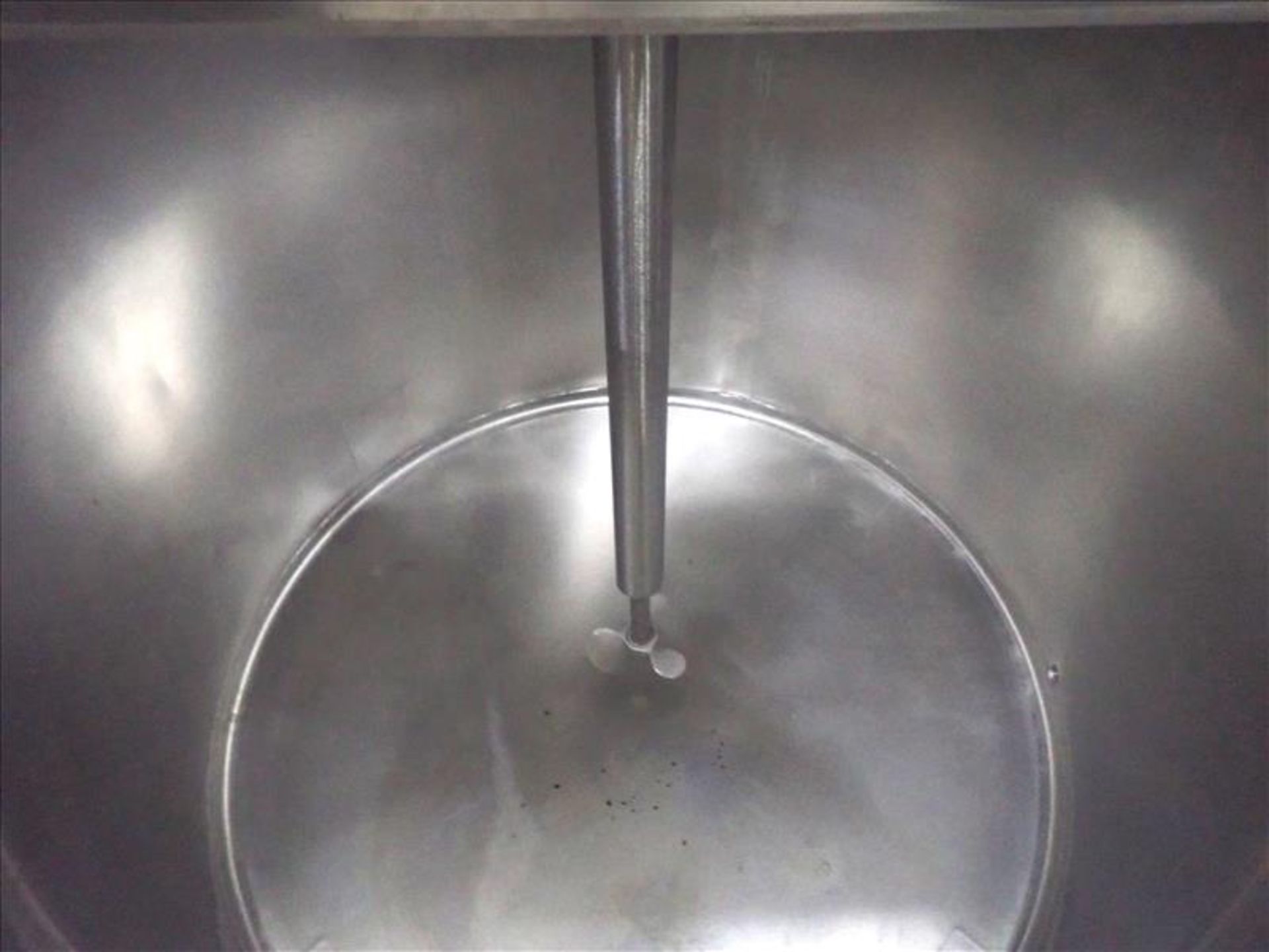 mixing tank, 42 in. dia. X 36 in., bottom discharge, 1.5 hp, stainless steel [Anjou Plant] - Image 3 of 4