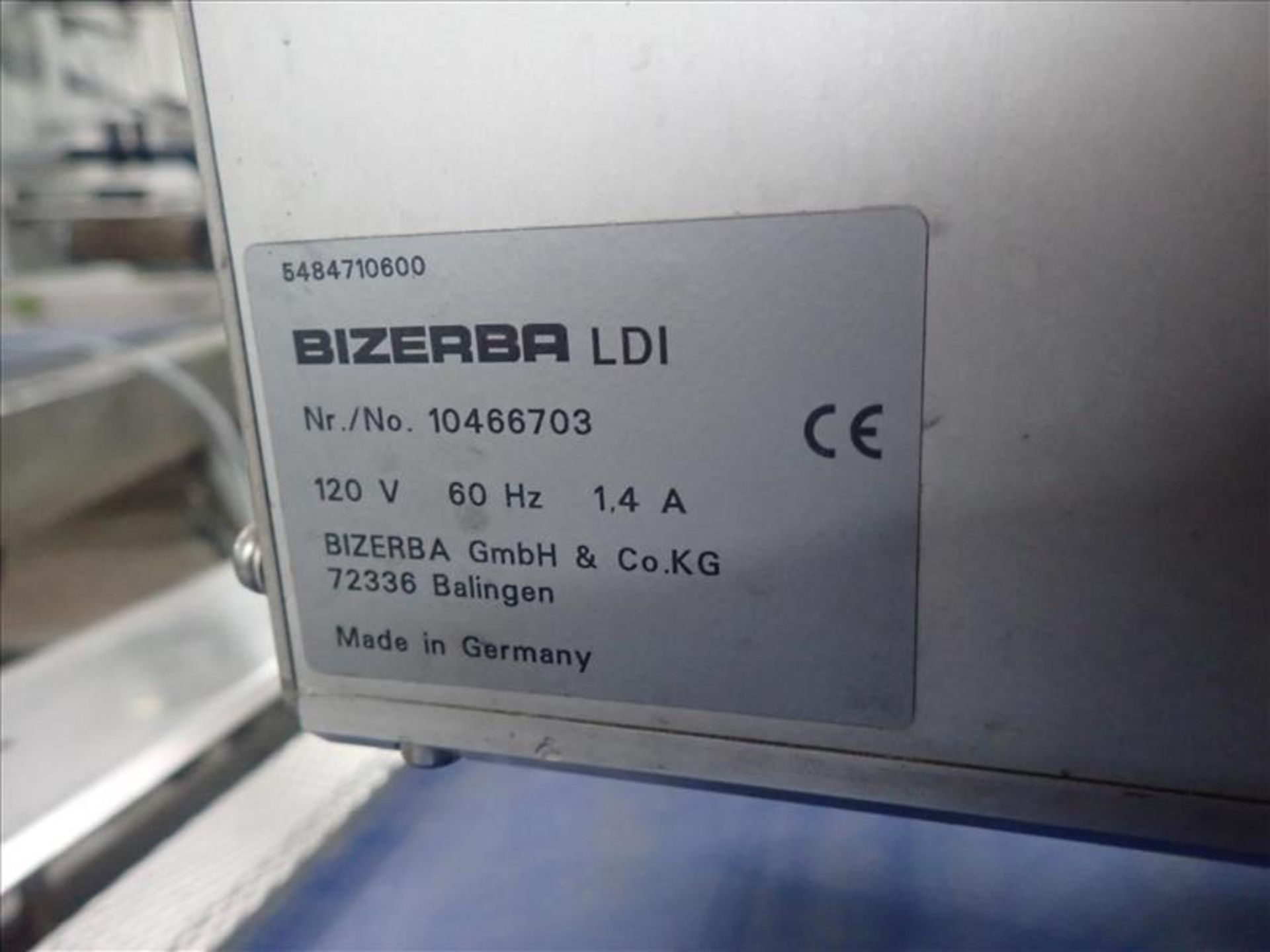 Bizerba automatic weighing labeler, mod. GLM, ser. no. 10466697, w/ (2) top/bottom label - Image 14 of 14